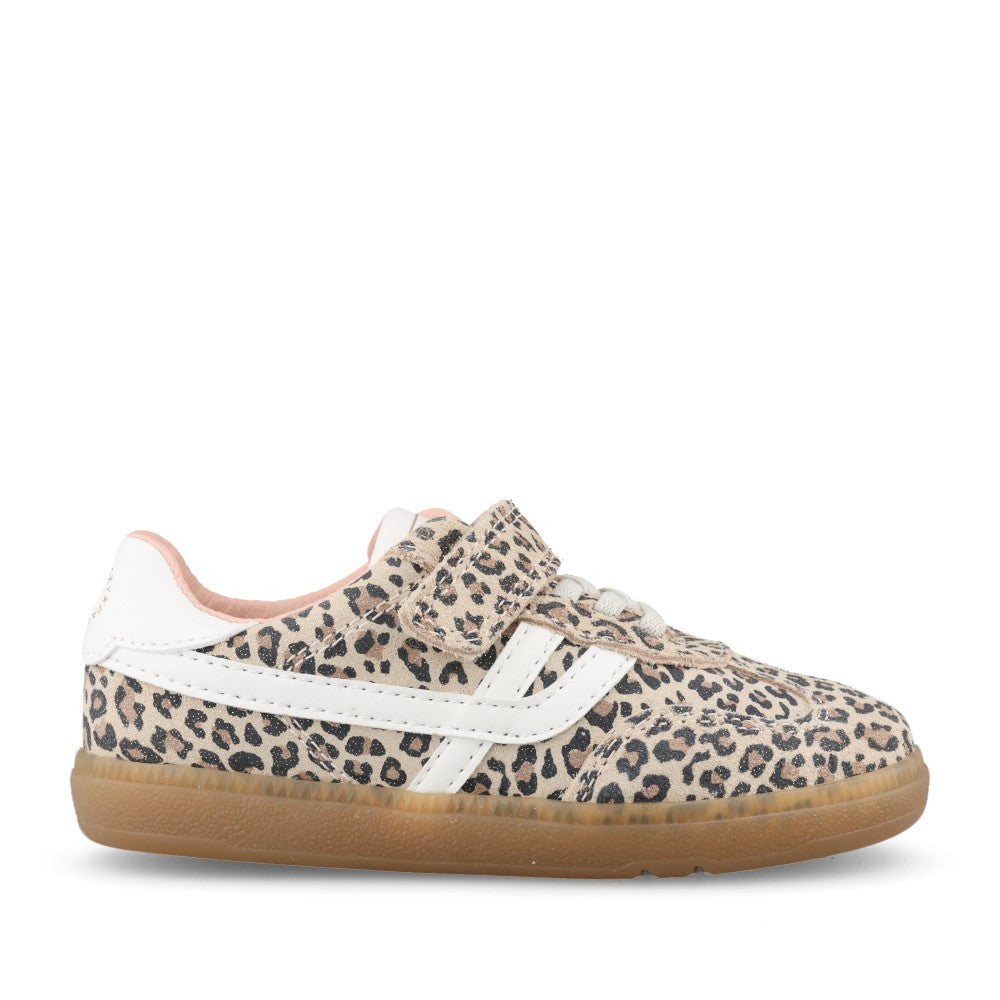 Girls 210983 Velcro Trainer In Leopard
