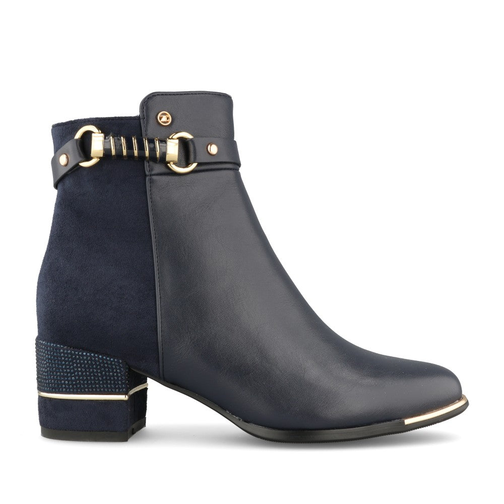 Ladies Jayapura Ankle Boot In Cobalt