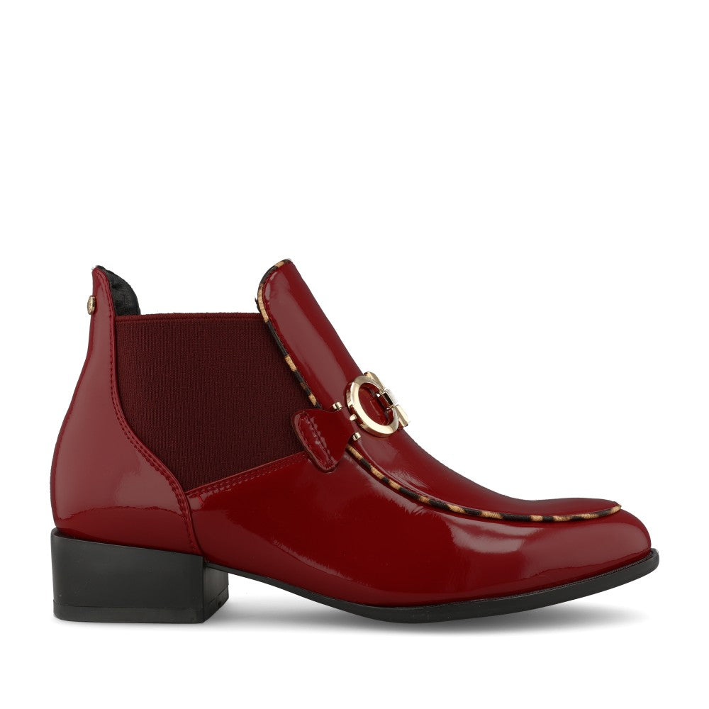 Ladies Lendorf Ankle Boot In Red