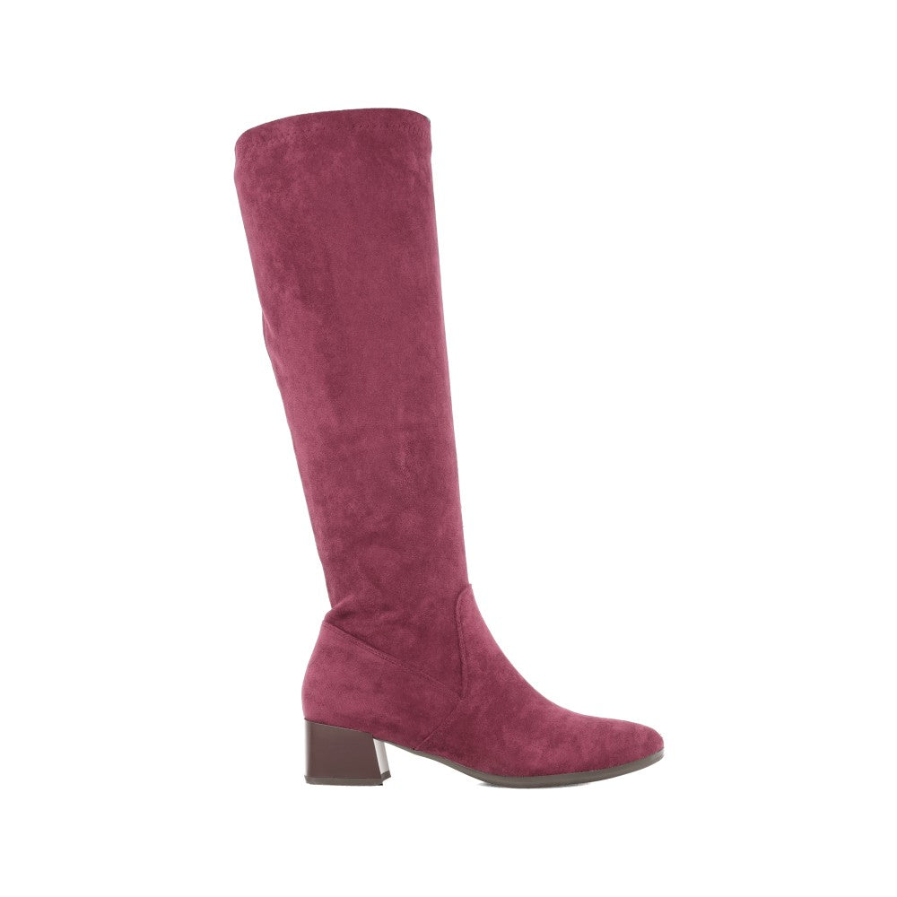 Ladies Emmetton Long Leg Boot In Wine