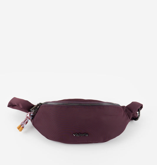 Ladies 9125105 Bolso Bum Bag In Burgandy