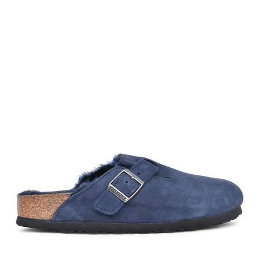 Ladies 1030701 Boston Shearling Clog In Navy