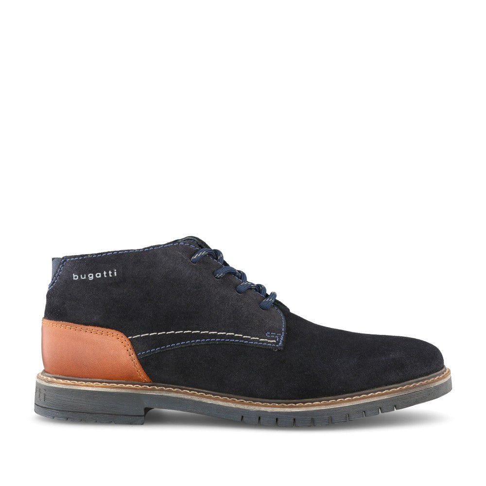 Mens 8373h-1400 Caj Laced Ankle Boot In Dark Blue