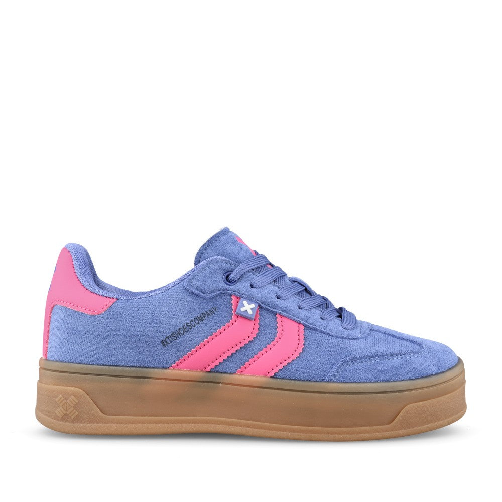 Ladies 144586 Laced Trainer In Blue