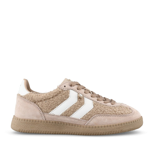 Ladies 144734 Laced Trainer In Beige