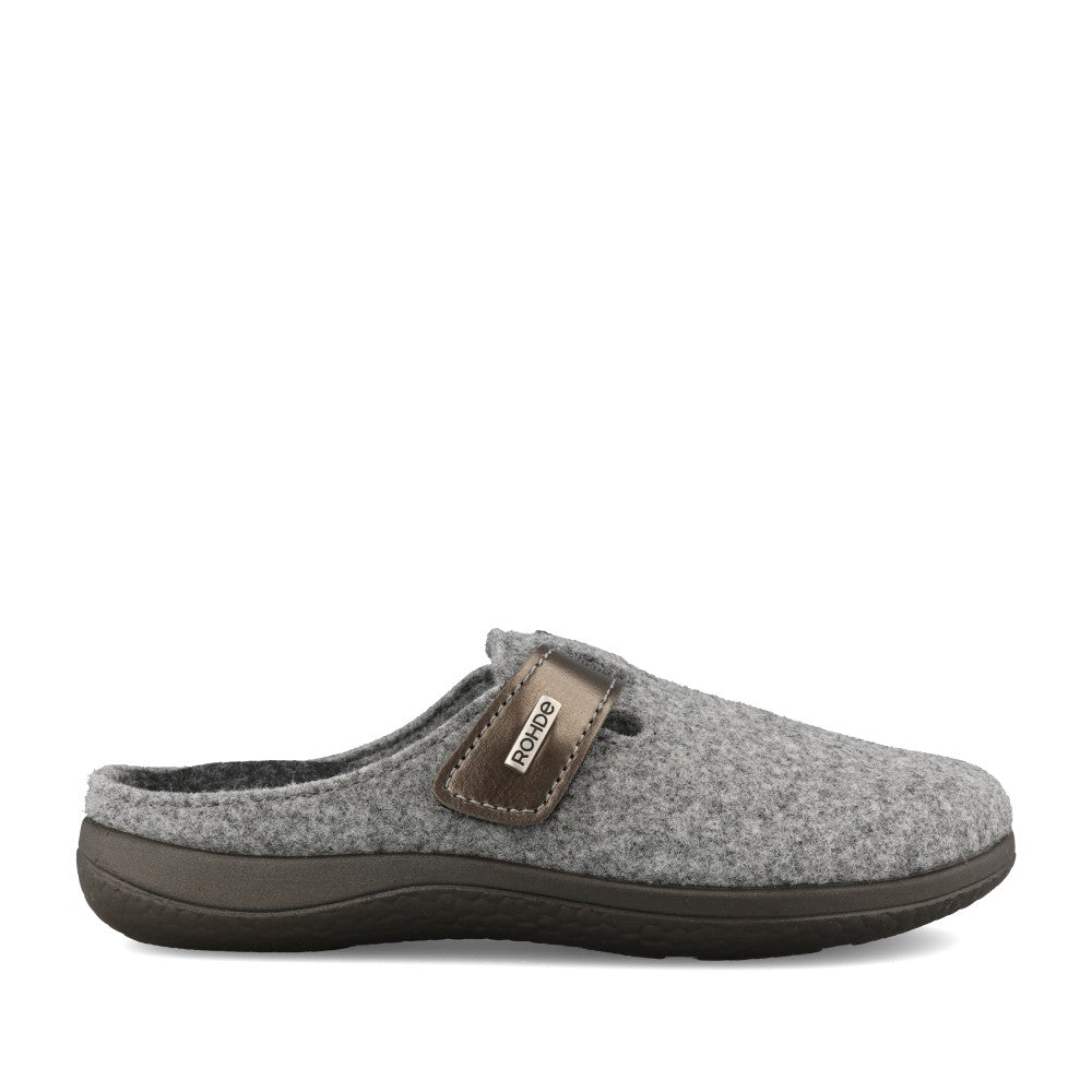 Ladies 6549 Bari Mule Slipper In Grey
