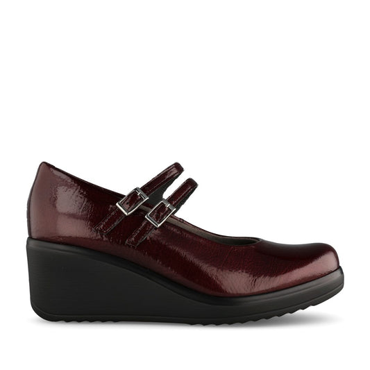 Ladies 20.230 Wedge Shoe In Burgandy