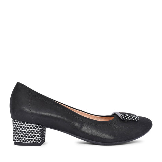 Ladies 5632 Low Heel Court Shoe For Ladies In Black