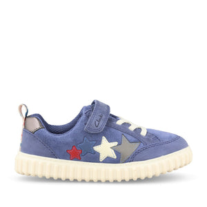 Boys Cove Go T Blue Leather Shoe In Kids G Fit