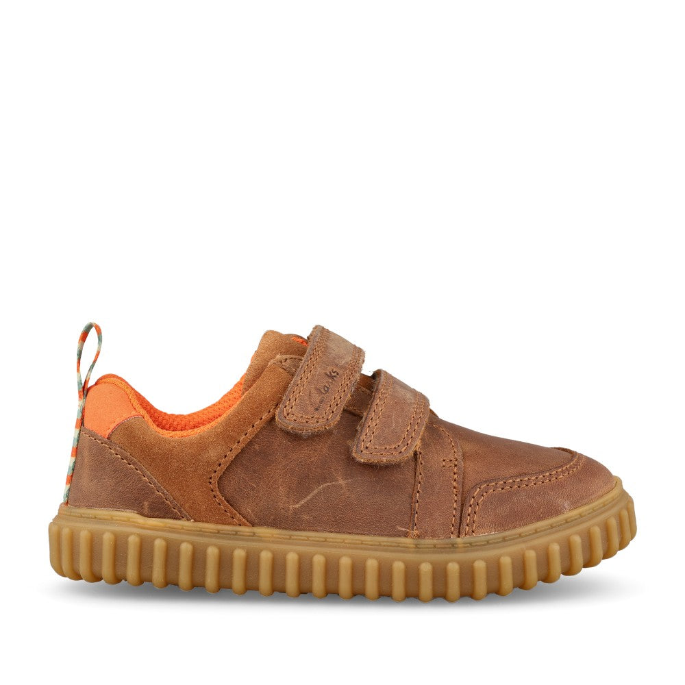 Boys Cove Pop T Tan Leather Shoe In Kids G Fit