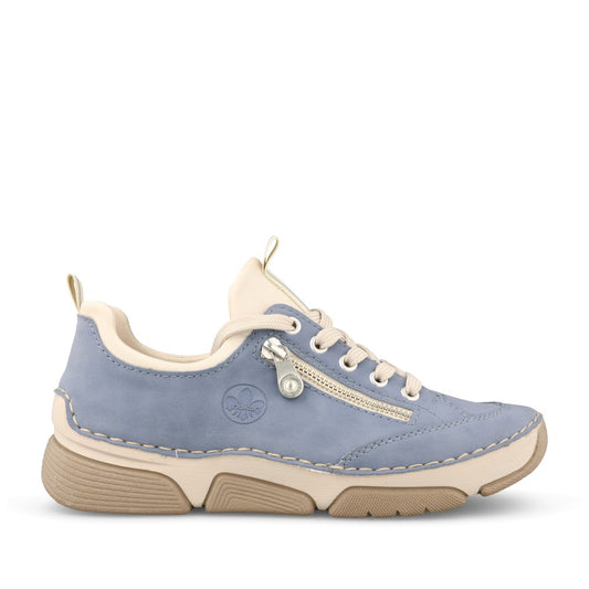 Ladies 45973 Laced Trainer In Blue