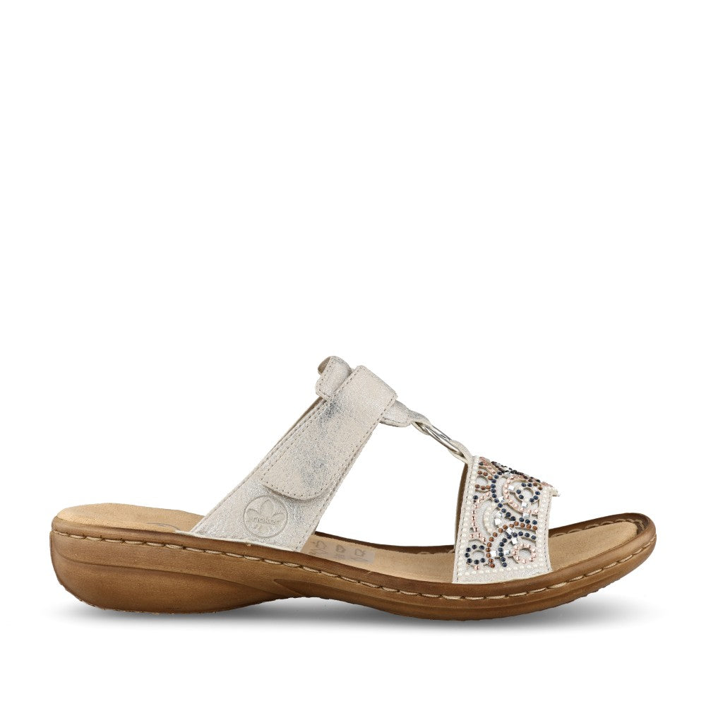 Ladies 608k2 Low Heel Mule In Grey
