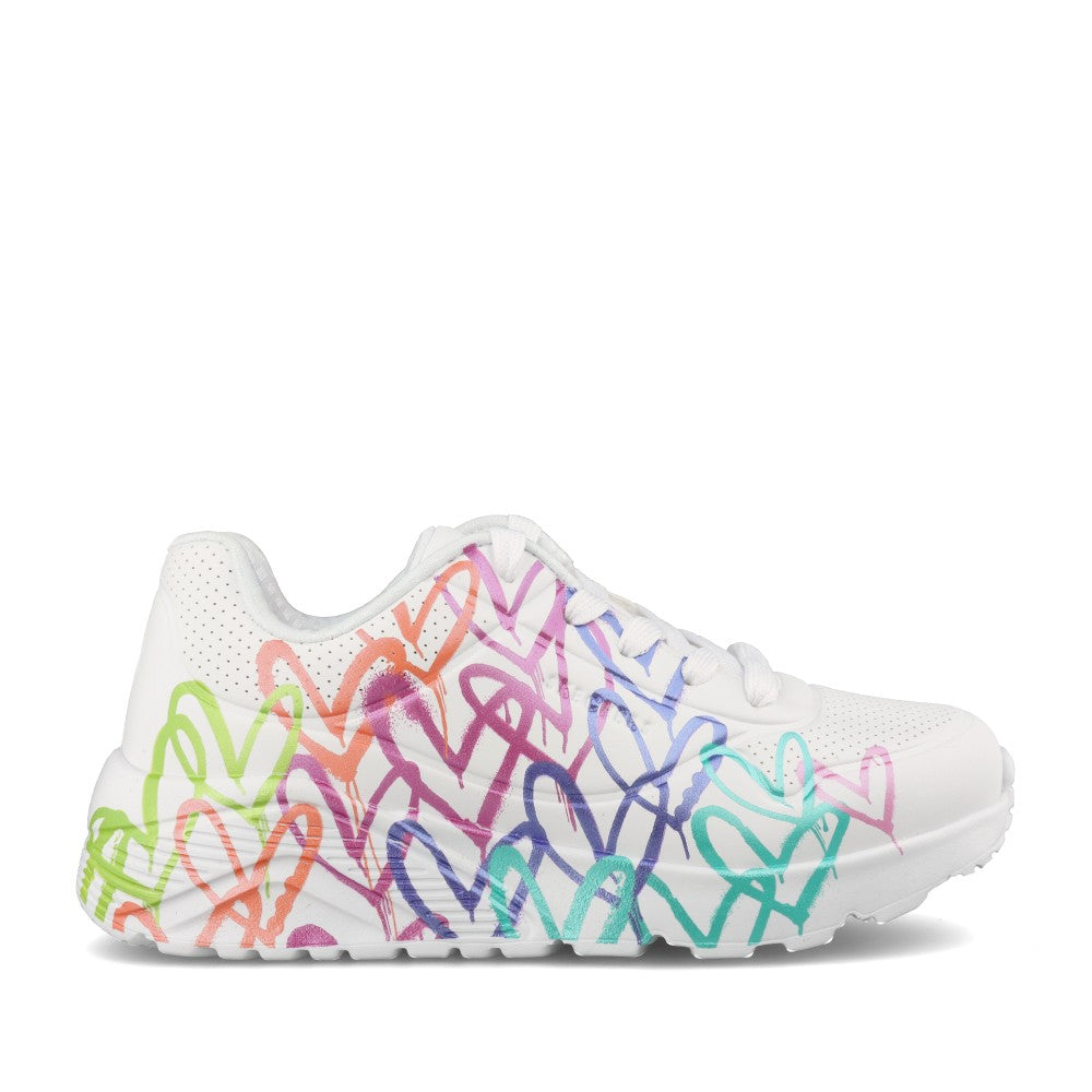 Girls 314098l Uno Lite Metallic Trainer In White