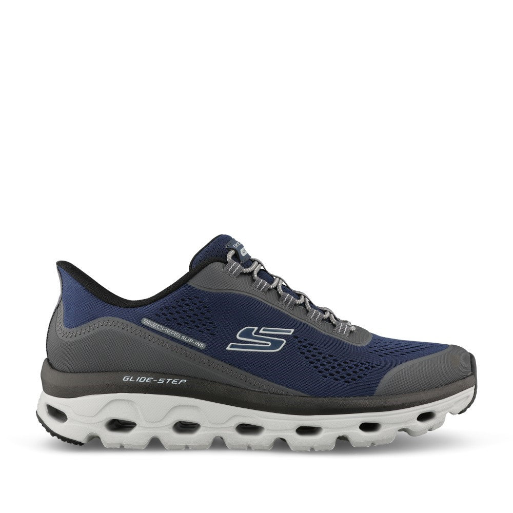Mens 237812 Glide-step Sole Glover Peak Slip-ins In Navy