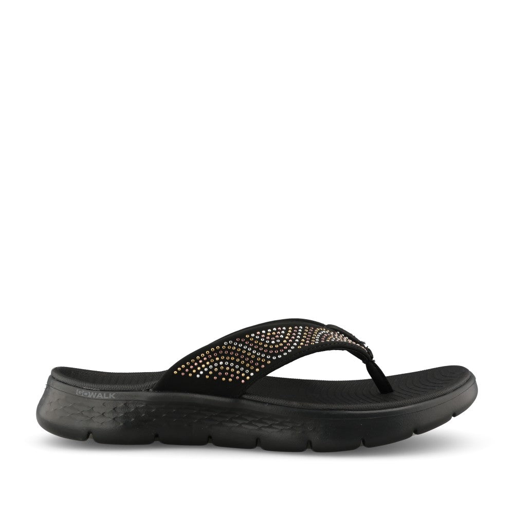 Ladies 140184 Go Walk Flex Sandal In Black