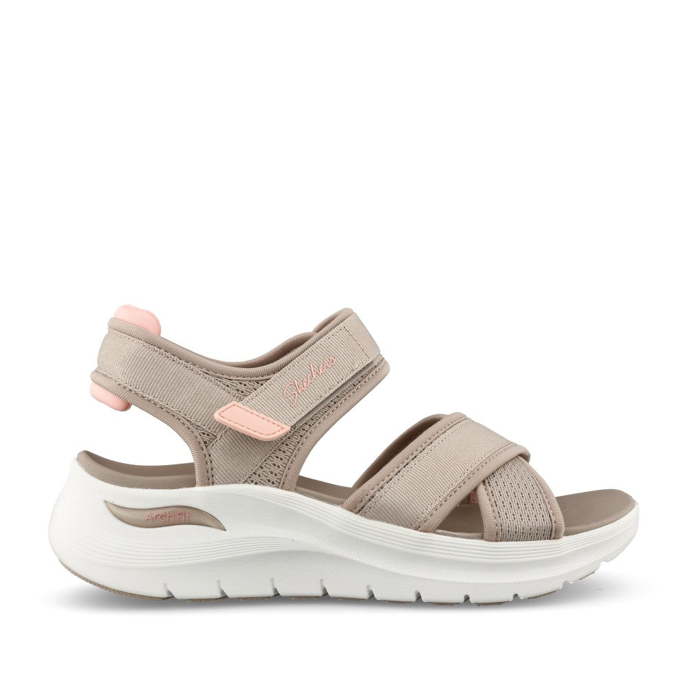 Ladies 164078 Arch Fit 2.0 Sandal In Taupe