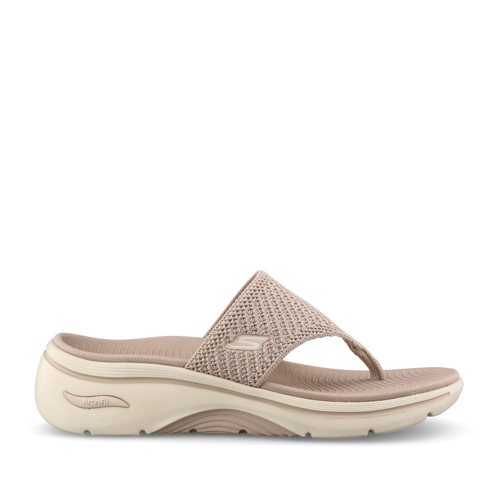 Ladies 140861 Go Walk Arch Fit 2.0 Sandal In Taupe