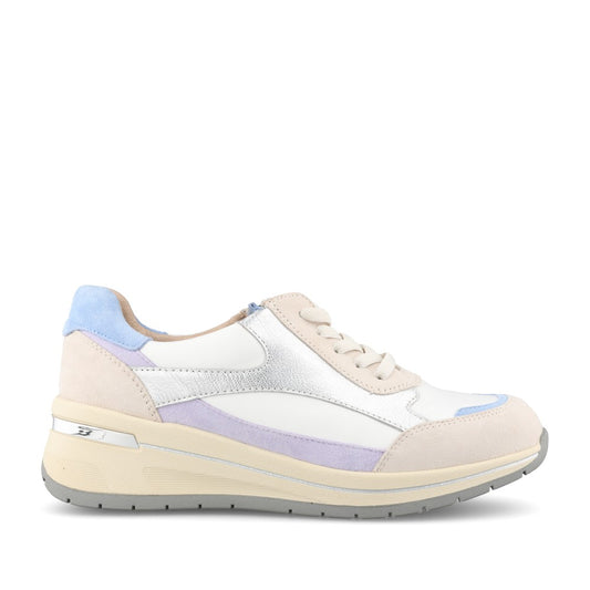 Ladies 9-23701 Laced Trainer In Multi-colour