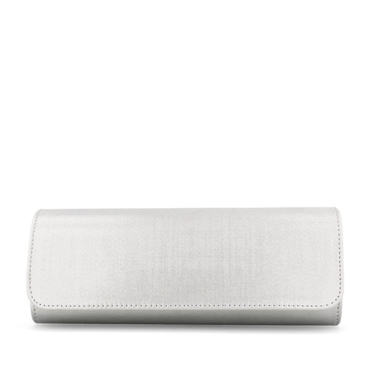 Ladies T20 6047 Clutch Bag In Silver Shim