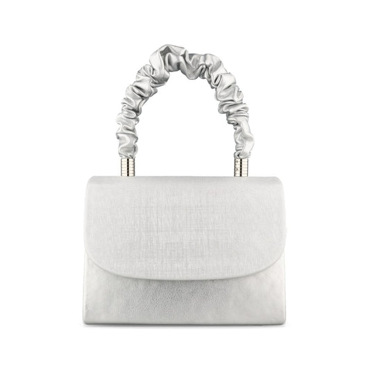 Ladies T37 6047 Handbag In Silver Shim