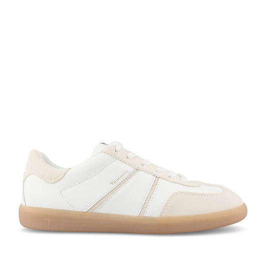 Ladies 1-23624 Laced Trainer In White