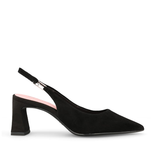 Ladies 1-29624 Sling Back Court Shoe In Black