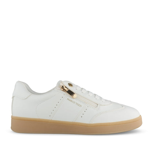 Ladies 2-23736 Laced Trainer In White