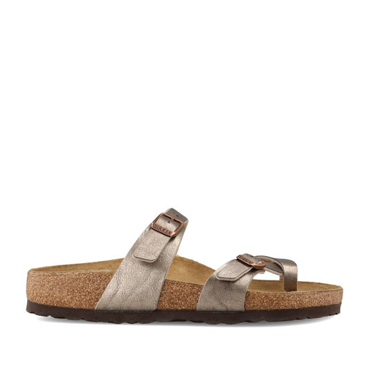Ladies 1016409 Mayari Toe Post Mule In Taupe