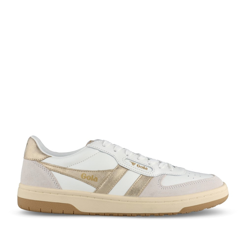 Ladies Hawk Clb336 Laced Trainer In White Multi