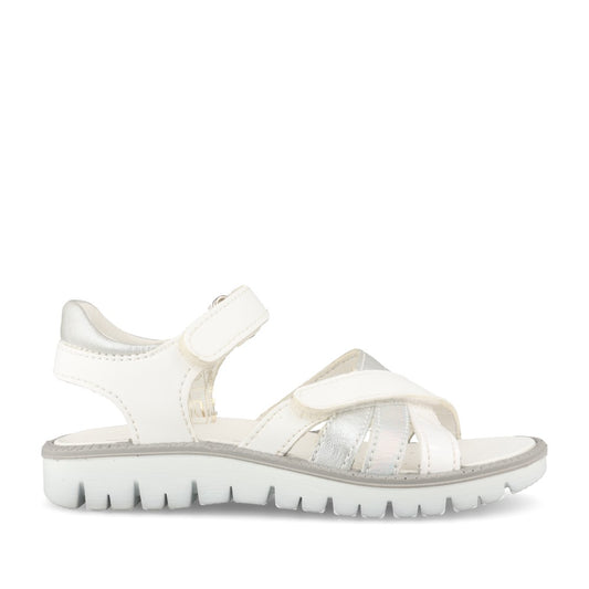 Girls 13889 Velcro Sandal In White