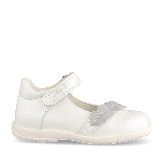 Girls 14122 Velcro Shoe In White