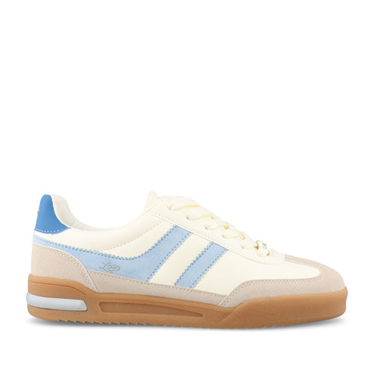 Ladies Mcgann Laced Trainer In Cream