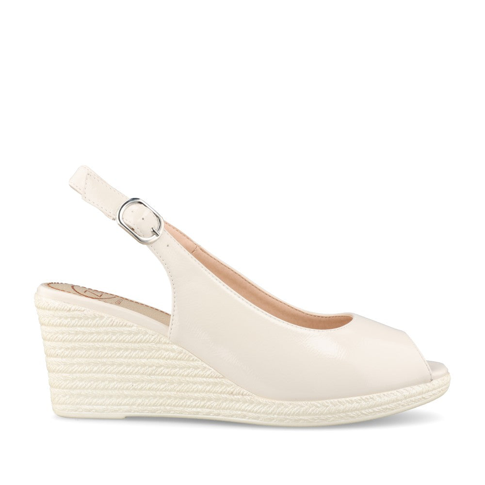 Ladies Aryam Wedge Sandal In Beige