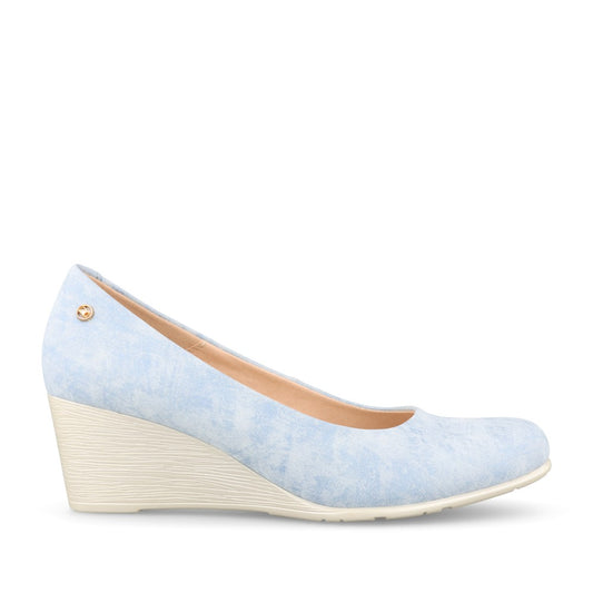 Ladies Ruwais Wedge Shoe In Blue