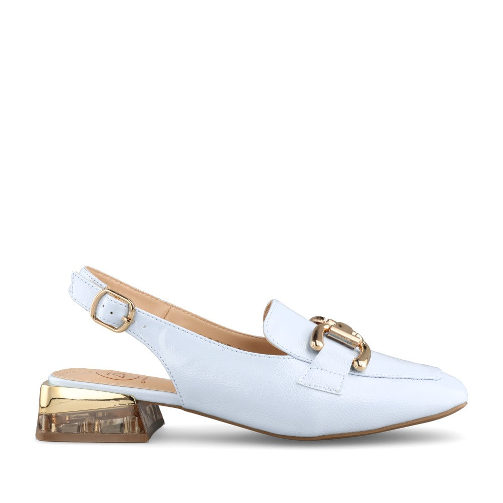 Ladies Diraz Sling Back Shoe In Sky Blue
