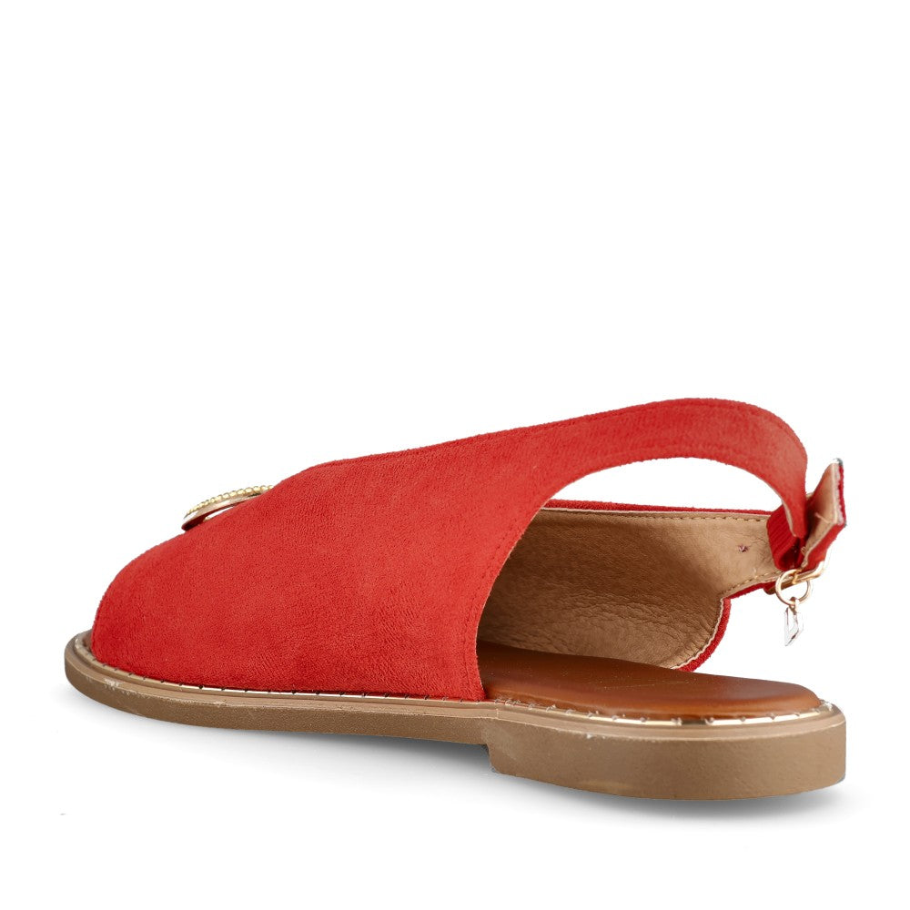 Ladies Blank Spaces Sandal In Red