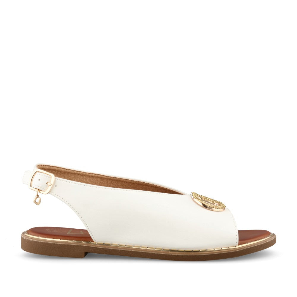 Ladies Blank Space Sandal In Cream