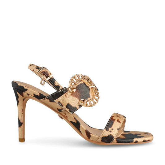 Ladies Waterfalls High Heel Sandal In Animal