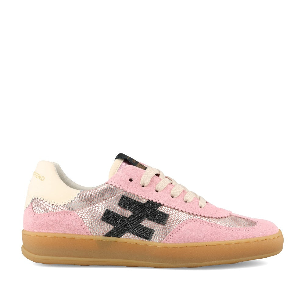 Ladies A032 C166 Iconic Ii Laced Trainer In Rose
