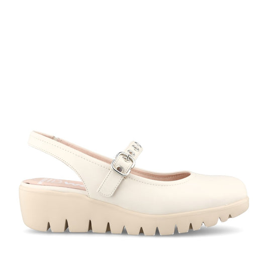 Ladies C-33353 Sling Back Shoe In Cream