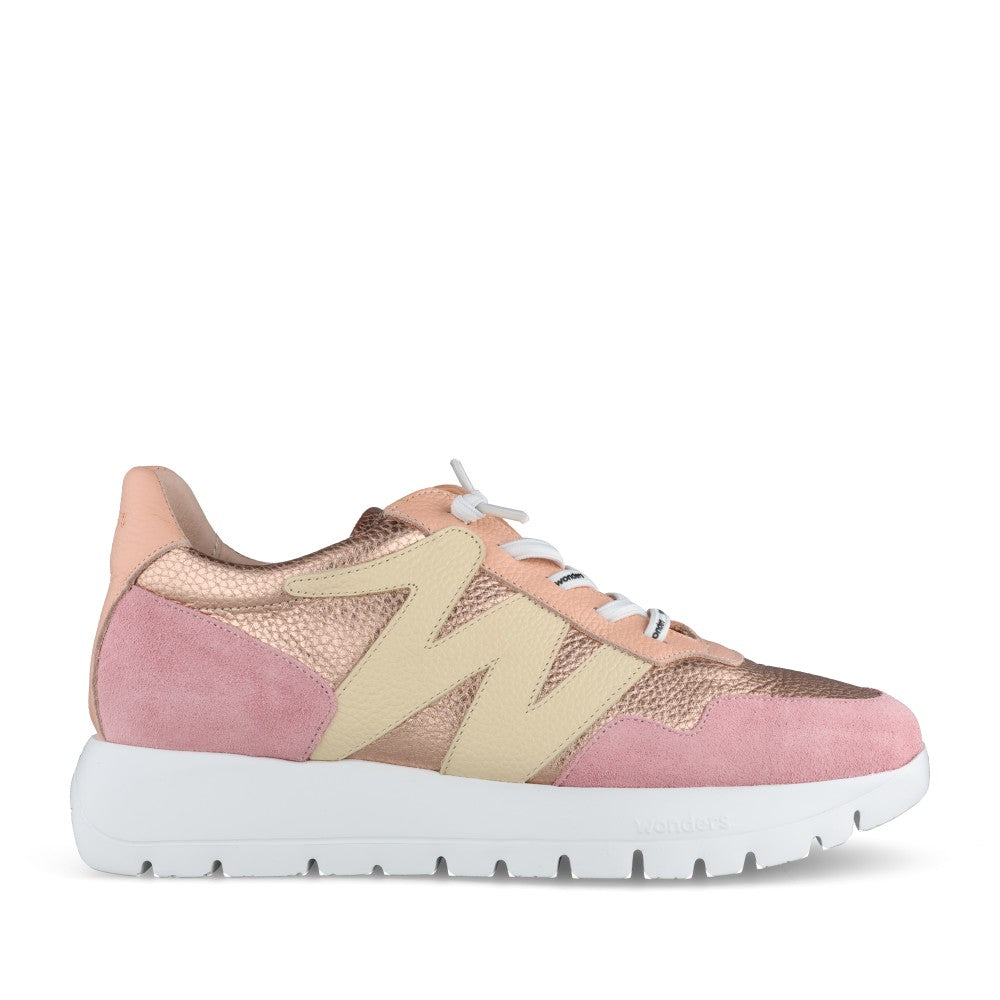Ladies A-24101 Slip-on Trainer In Blush