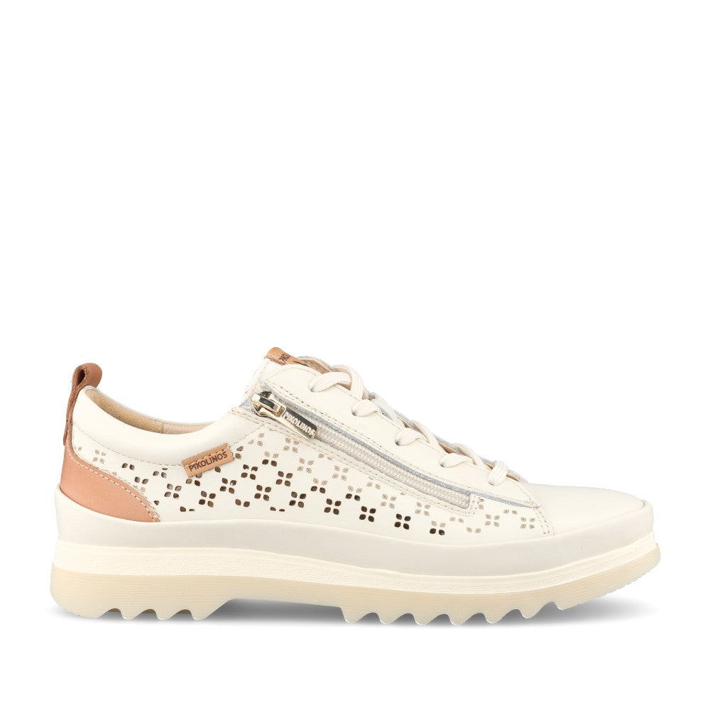 Ladies  Vigo W3w-6841c1 Trainer In Cream