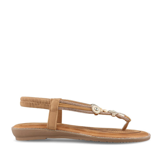 Ladies 3z9430-6 Sandal In Tan