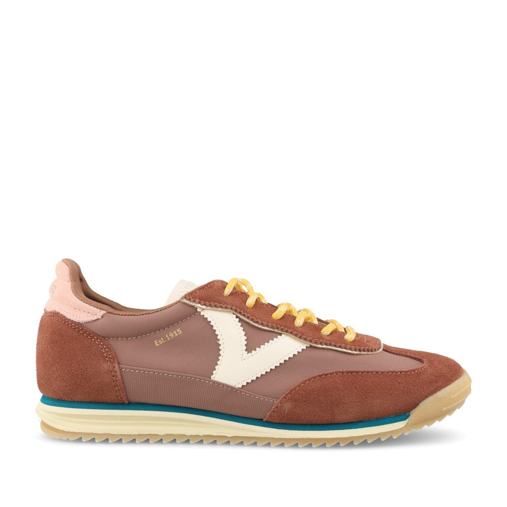 Ladies 1158110 Saturno Laced Trainer In Terracotta