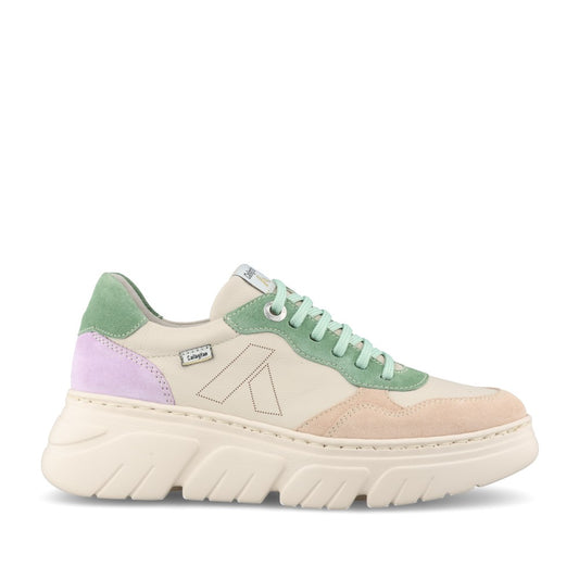 Ladies 51815 Laced Trainer In Beige