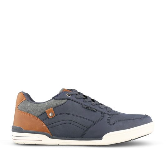 Mens Padovani Laced Trainer In Navy