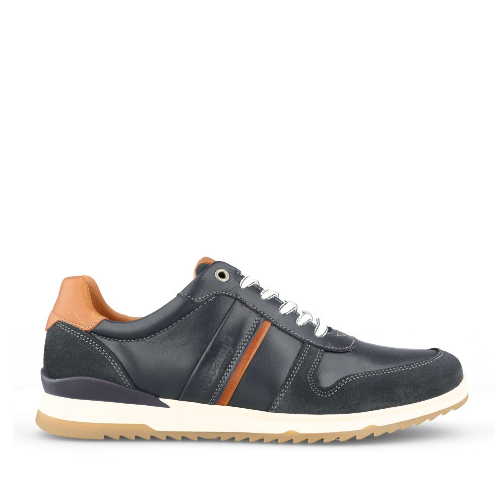 Mens Shoot 5808 Laced Trainer In Navy