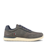 Mens Twenty Four Laced Trainer In Grey