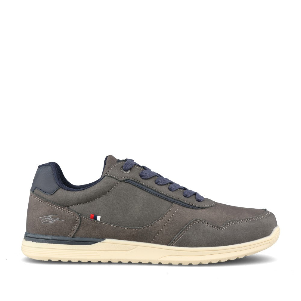 Mens Twenty Four Laced Trainer In Grey