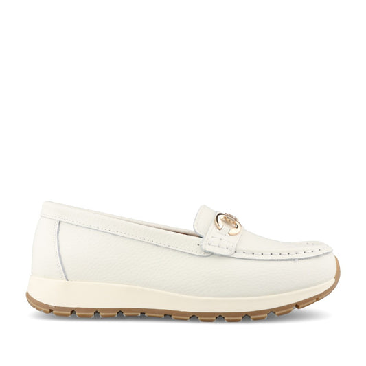 Ladies Casablanca Slip-on Shoe In White
